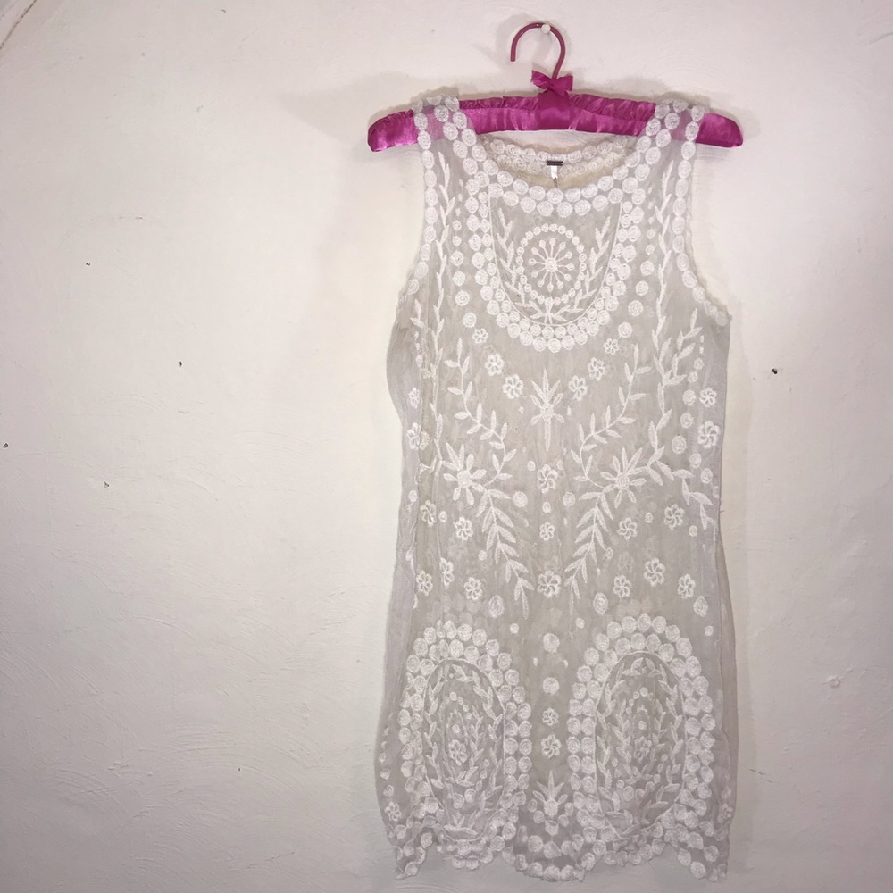 Free People lace mini dress